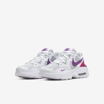 Nike Air Max Fusion - Nagyobb Gyerek Utcai Cipő - Fehér/Szürke/Lila